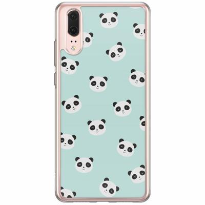 Huawei P20 siliconen hoesje - Panda print