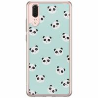 Huawei P20 siliconen hoesje - Panda print - thumbnail