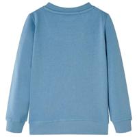 Kindertrui met gorillaprint 104 middelblauw - thumbnail