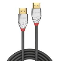 LINDY 37871 HDMI-kabel HDMI Aansluitkabel HDMI-A-stekker, HDMI-A-stekker 1.00 m Grijs 4K UHD - thumbnail