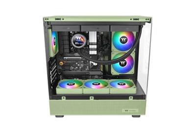 Thermaltake CT120 EX ARGB Sync PC Cooling Fan Matcha Green 3 Fan Pack PC-ventilator Groen (b x h x d) 120 x 120 x 25 mm Incl. RGB-verlichtingsbesturing