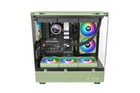 Thermaltake CL-F196-PL12MG-A koelsysteem voor computers Computer behuizing Ventilator 12 cm Groen 3 - thumbnail