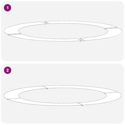 VidaXL Geschikt voor platte boomring zilver ø90 / 120 cm