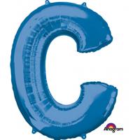 Amscan Folieballon Letter C 63 X 81 Cm Blauw - thumbnail