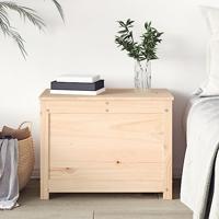 Opbergbox 60x32x45,5 cm massief grenenhout - thumbnail