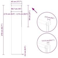 Rolgordijn verduisterend 45x210cm stofbreedte 40,7 cm polyester - thumbnail