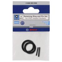 Bosch Accessoires Pin en ring 1/4" krachtdoppen | 4 stuks - 2608003064 - thumbnail
