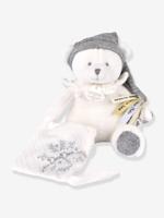 DOUDOU & COMPAGNIE 25 jaar - OURS ARGENT - Pantin fopspeenhouder zilver - thumbnail