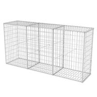 VidaXL Gabion mand 200x50x100 cm gegalvaniseerd staal - thumbnail