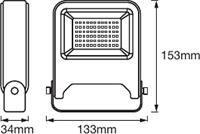 LEDVANCE ENDURA® FLOOD Warm White L 4058075239630 LED-buitenschijnwerper 20 W - thumbnail