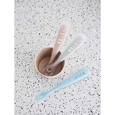 Set van 4 lepels Soft, eerste leeftijd, zonder BPA, van BEABA blue/ eucalyptus/ pink/ mist Set van 4 lepels Soft, eerste leeftijd, zonder BPA, van BEABA blue/ eucalyptus/ pink/ mist