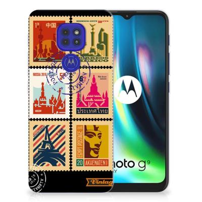 Motorola Moto G9 Play | E7 Plus | Silliconen Back Cover | Postzegels Motorola Moto G9 Play | E7 Plus | Silliconen Back Cover | Postzegels