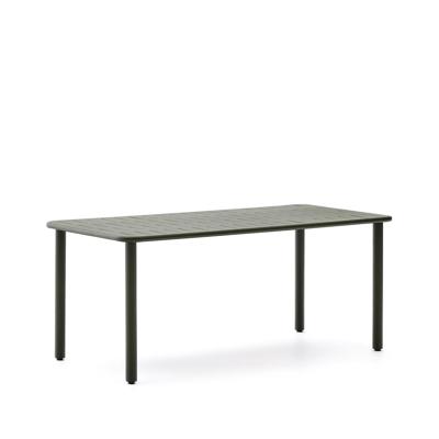 Kave Home Brai tuintafel 180x90 cm gegalvaniseerd Groen Kave Home Brai tuintafel 180x90 cm gegalvaniseerd Groen