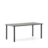 Kave Home Brai tuintafel 180x90 cm gegalvaniseerd Groen - thumbnail