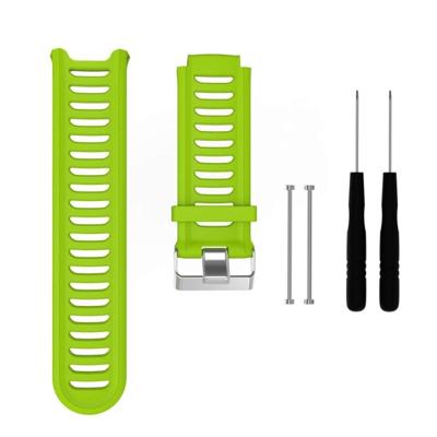 Effen kleur Silicone polsbandje voor Garmin Forerunner 910XT (groen)