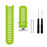 Effen kleur Silicone polsbandje voor Garmin Forerunner 910XT (groen) - thumbnail
