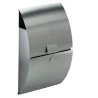 Albert Rvs BrievenbusLetter design 54cm grijs - 690755 - thumbnail