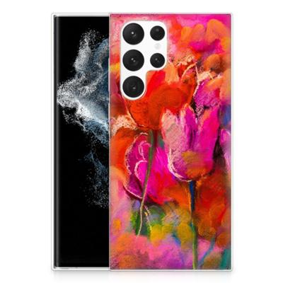Smartphone hoesje Samsung Galaxy S22 Ultra Tulips