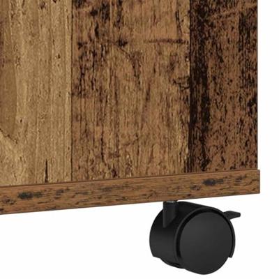 VidaXL Printerstand met opslag oud hout 60 x 50 x 67 cm bewerkt hout