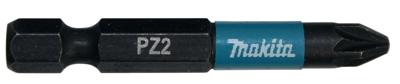 Makita Accessoires B-63753 | Slagschroefbit | PZ2x50mm X Impact Black - B-63753