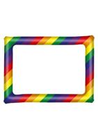 Opblaasbaar Photo Frame Regenboog (60x80cm) - thumbnail