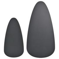 2-delige Salontafelset massief grenenhout zwart - thumbnail
