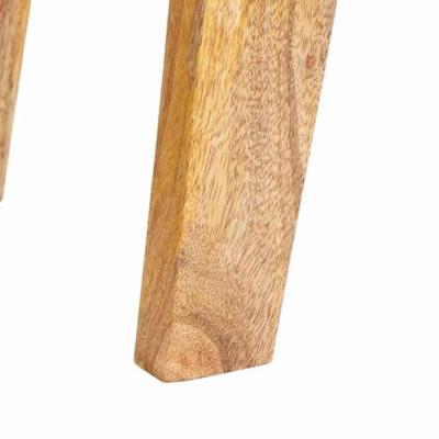 Bijzettafel met plank Bruin 40 x 32 x 46 cm Massief Mango Hout