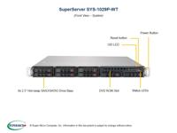 Supermicro SuperServer 1029P-WT Intel® C621 LGA 3647 Rack (1U) zwart - Server Barebone (Intel® C621, LGA 3647, Intel, 10,4 GT/s, Intel® DDR4-SDRAM) - thumbnail