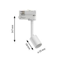 Paulmann ProRail3 Purell 95528 LED-railspot ProRail3 GU10 Wit - thumbnail