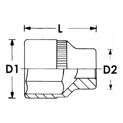 Vigor V2701N V2701N Dopsleutelinzetstuk 13 mm