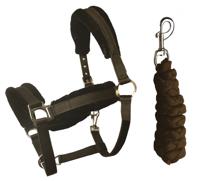 S2G halsterset Wooly Full nylon/fleece bruin 2 delig - thumbnail