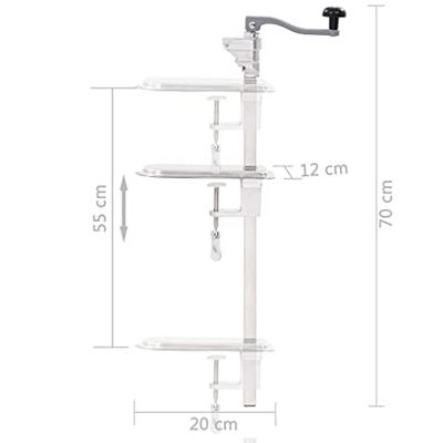 Blikopener 70 cm aluminium en roestvrij staal zilverkleurig
