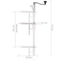 Blikopener 70 cm aluminium en roestvrij staal zilverkleurig - thumbnail