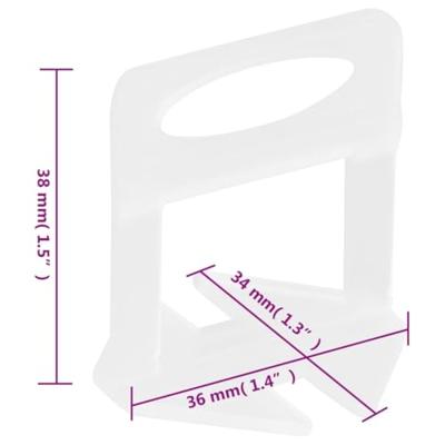 Nivelleerklemmen voor tegels 1000 st 1 mm