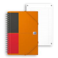 Oxford INTERNATIONAL meetingbook connect, stevige kartonnen kaft oranje, 160 bladzijden,ft B5, gelijnd - thumbnail