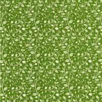 Cadeaupapier - Geschenkpapier - White leaves on green ribbed 30 cm - thumbnail