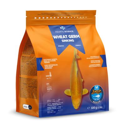 Aquatic Science Koi Voer Wheat Germ Sinking Medium 0,5kg - Gezondheid & Levendige Kleur Aquatic Science Koi Voer Wheat Germ Sinking Medium 0,5kg - Gezondheid & Levendige Kleur