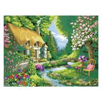 Ravensburger creart schilderen op nummer - cottage garden - thumbnail
