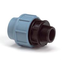 Puntstuk voor PE/tyleen - 32mm x 3/4 buitendraad - 16 bar - thumbnail