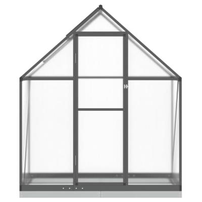 VidaXL Tuinkas met basisframe 169x58x202 cm aluminium antracietkleurig - thumbnail