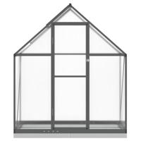 VidaXL Tuinkas met basisframe 169x58x202 cm aluminium antracietkleurig - thumbnail