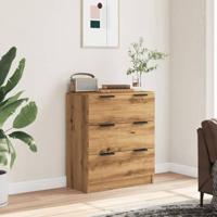 Dressoir 60x30x70 cm bewerkt hout artisan eikenkleurig - thumbnail