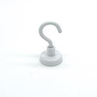 Plafondmagneet met haak wit 16mm 1,5 kg - thumbnail