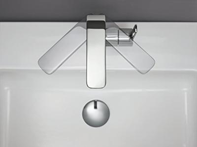 GROHE Lineare New waterbesparende wastafelkraan L-size met waste met draaibare gegoten uitloop chroom 23296001 - thumbnail