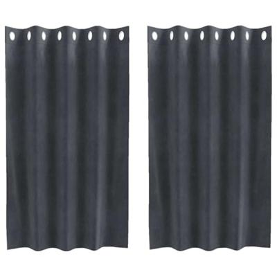 VidaXL Verduisterende gordijnen 2 pcs lichtgrijs 140 x 140 cm fluweel VidaXL Verduisterende gordijnen 2 pcs lichtgrijs 140 x 140 cm fluweel