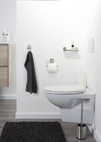 Tiger Vrijstaande Toiletborstel met Houder Colar RVS Gepolijst - thumbnail