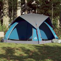 VidaXL Tent 4-persoons waterdicht blauw - thumbnail