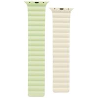 Hama Fantastic Feel Magneet-Polsband Apple Watch 42/44/45/49 mm Groen/Beige - thumbnail