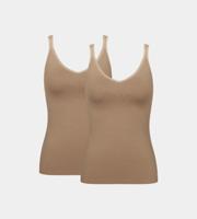 Ondergoed dames 2-pack - hemd Basic GO smalle band - Vrouwen onderhemd spaghetti bandjes biologisch katoen - thumbnail