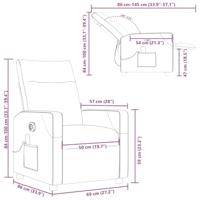 Massagestoel elektrisch verstelbaar stof zwart - thumbnail